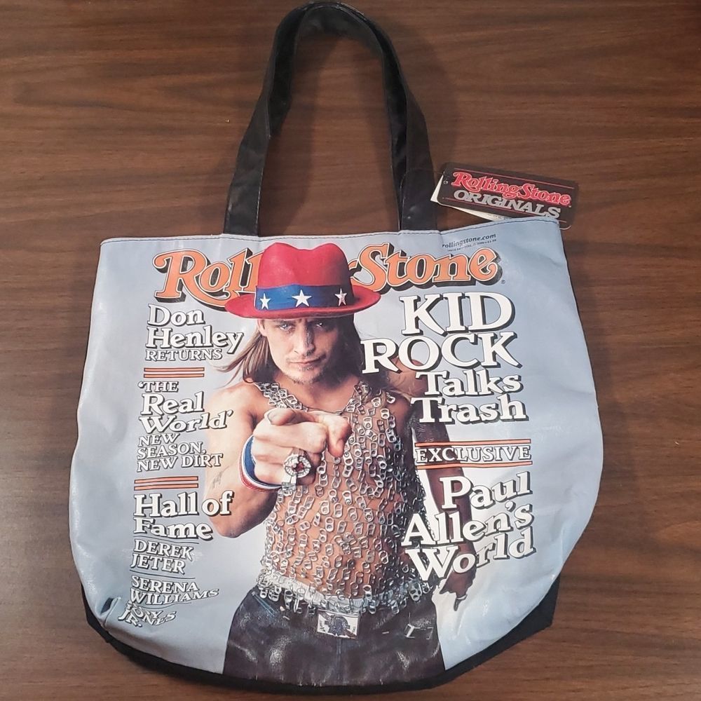 New! Deadstock Vintage June 2000 Rolling‎ Stone Magazine Kid Rock Tote Bag